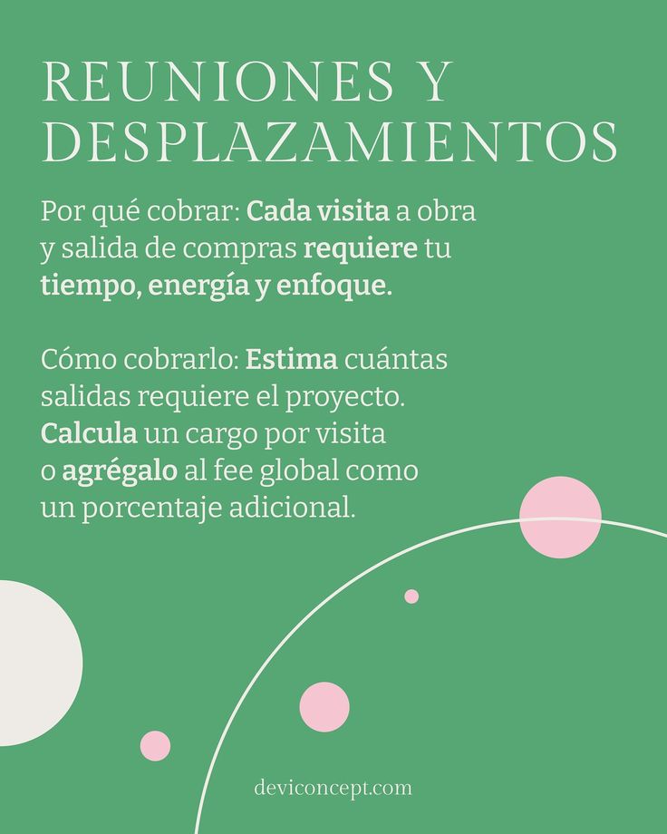 Reuniones y desplazamientos